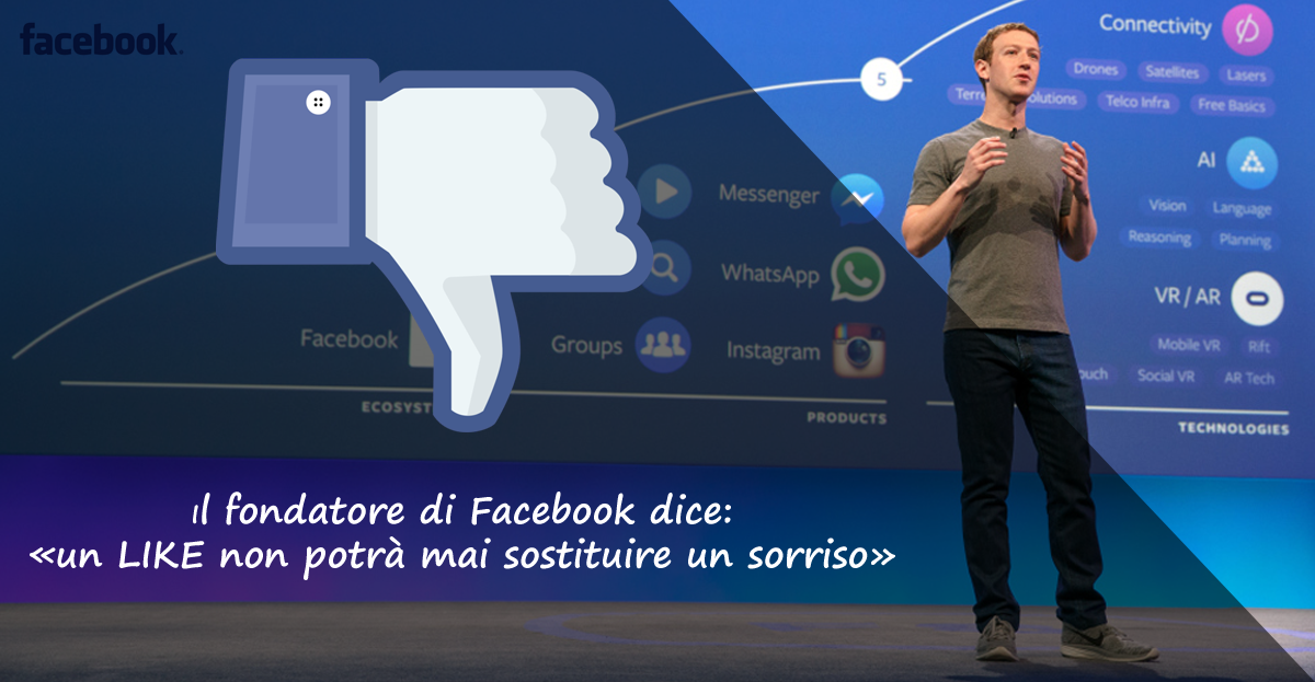 un LIKE non potrà mai sostituire un sorriso