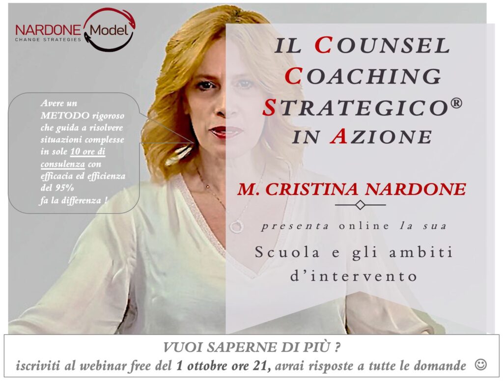 Webinar gratuito con M. Cristina Nardone