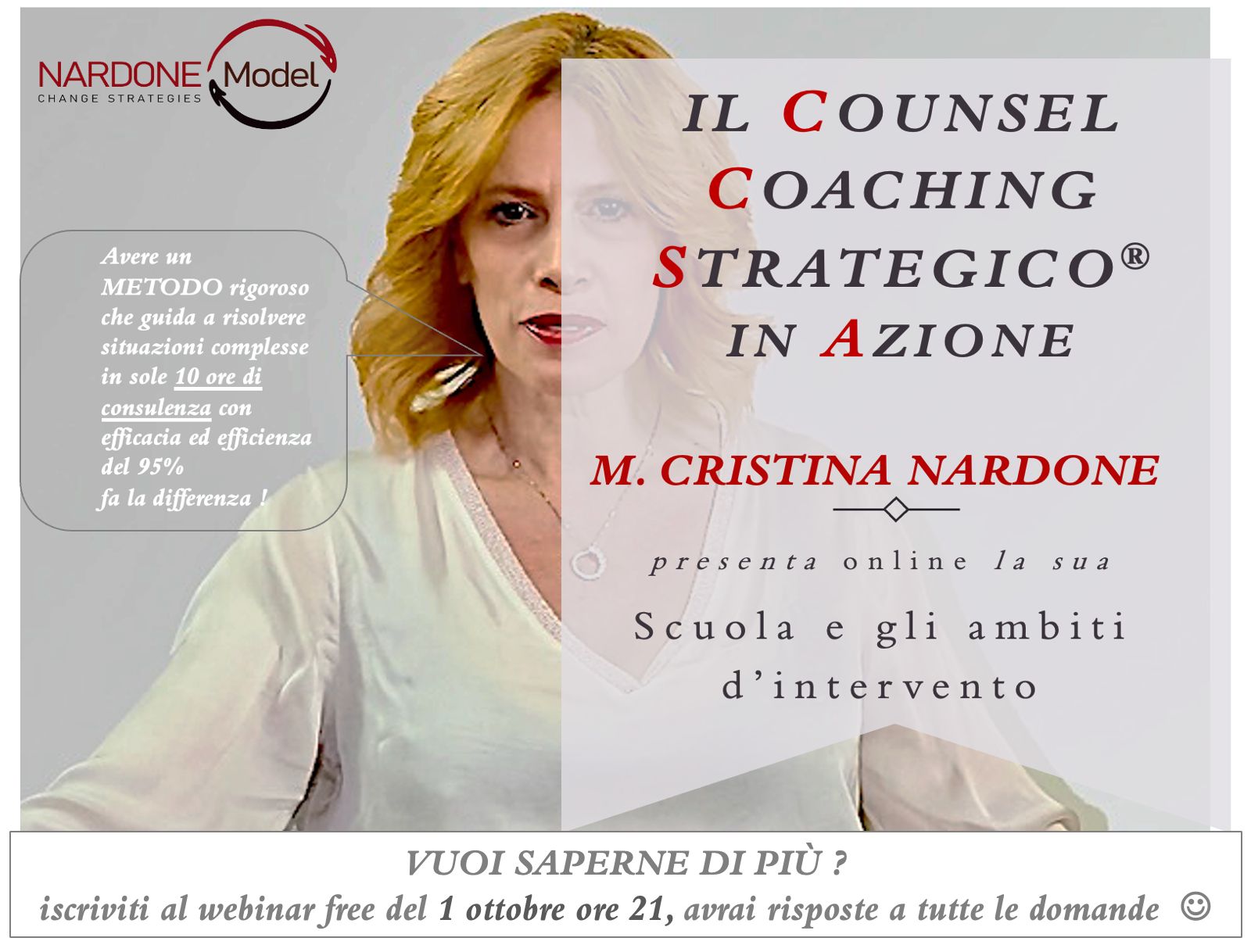 Webinar gratuito con M. Cristina Nardone